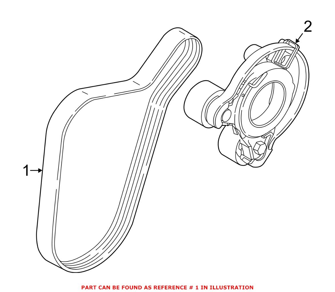 BMW Accessory Drive Belt (8PK 954) 11287634195